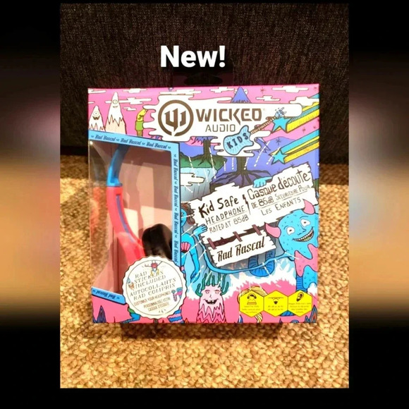 ⭐2/$25⭐New! Wicked Audio Rad Rascal Kids On-Ear Headphones🎁 Great Gift - Picture 1 of 3